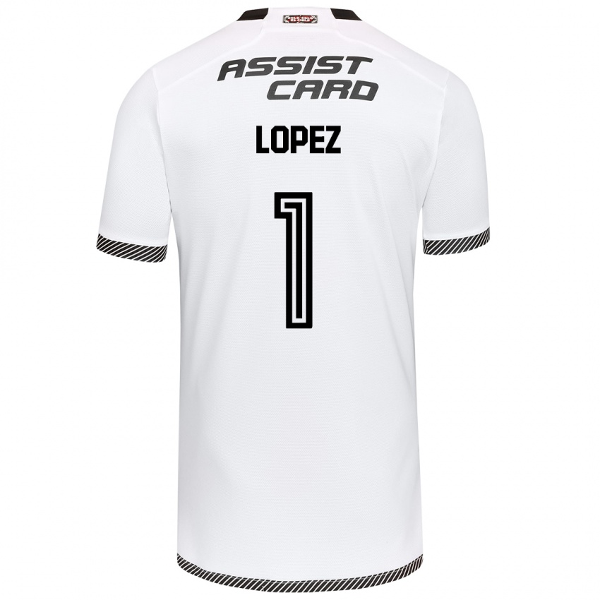 Kinder Yessenia López #1 Weiß Schwarz Heimtrikot Trikot 2024/25 T-Shirt Schweiz