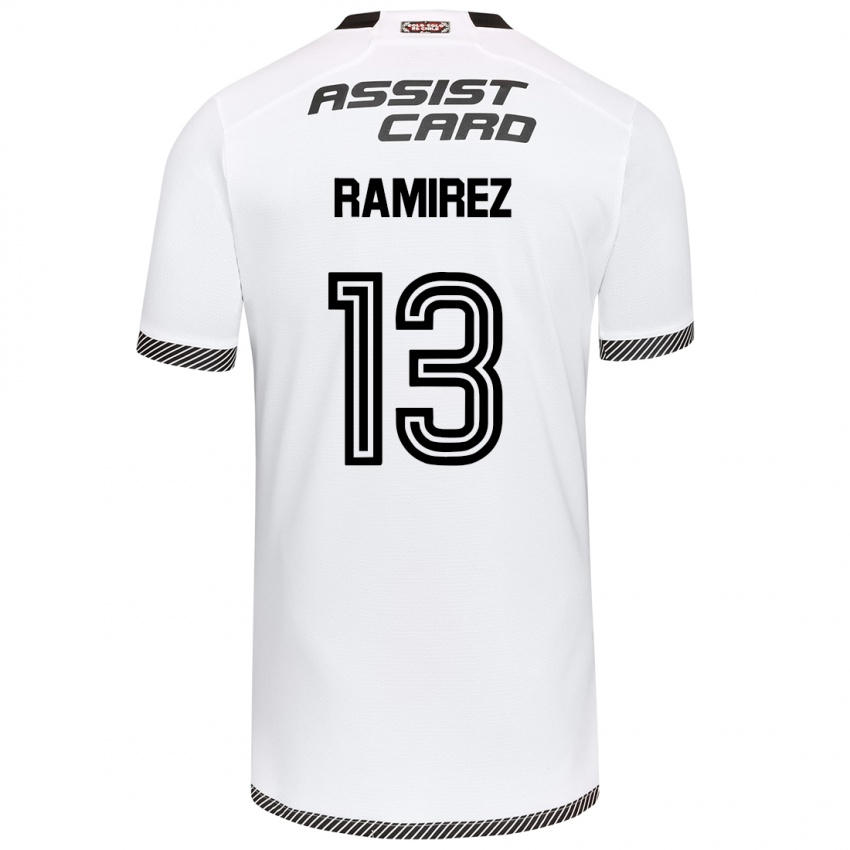 Kinder Fernanda Ramírez #13 Weiß Schwarz Heimtrikot Trikot 2024/25 T-Shirt Schweiz