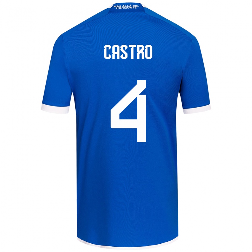 Kinder José Ignacio Castro #4 Blau Weiss Heimtrikot Trikot 2024/25 T-Shirt Schweiz