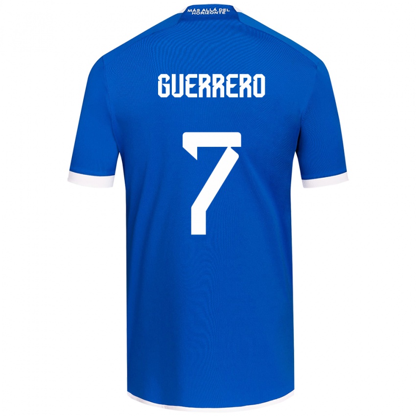 Enfant Maillot Maximiliano Guerrero #7 Bleu Blanc Tenues Domicile 2024/25 T-Shirt Suisse