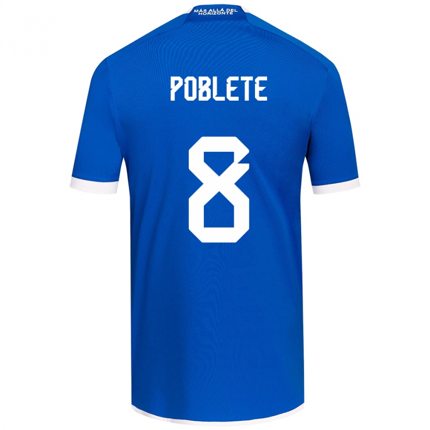 Kinder Israel Poblete #8 Blau Weiss Heimtrikot Trikot 2024/25 T-Shirt Schweiz