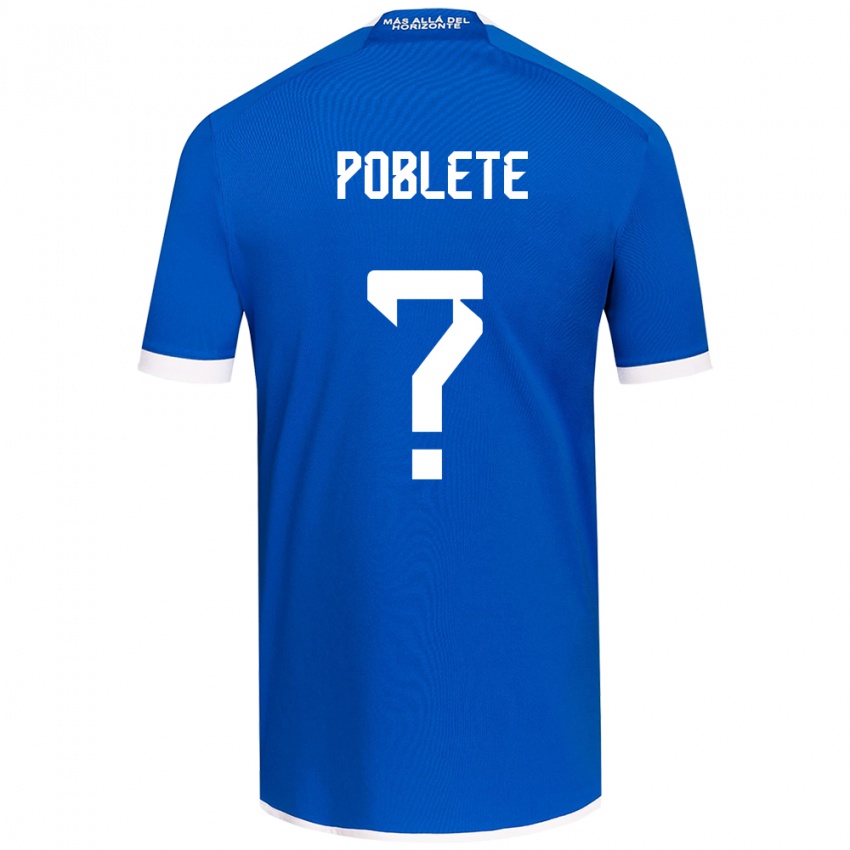 Kinder José Poblete #0 Blau Weiss Heimtrikot Trikot 2024/25 T-Shirt Schweiz