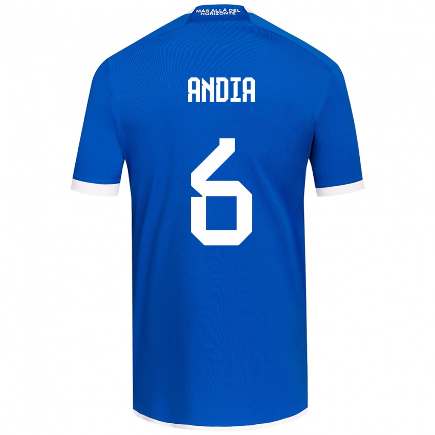 Kinder Yonathan Andía #6 Blau Weiss Heimtrikot Trikot 2024/25 T-Shirt Schweiz