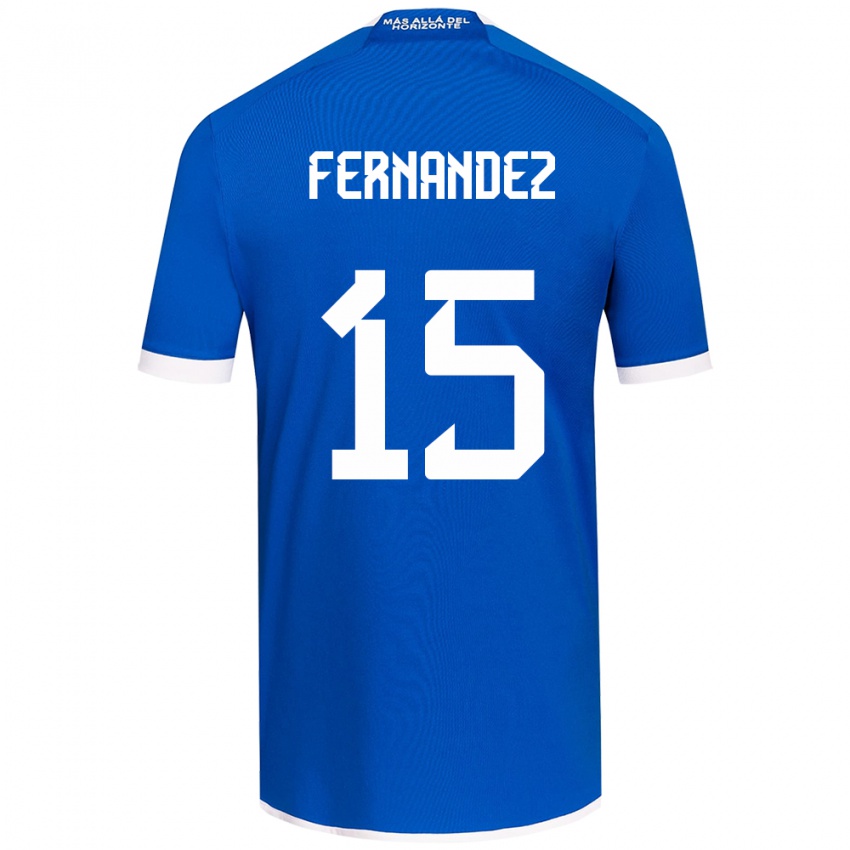 Kinder Vicente Fernández #15 Blau Weiss Heimtrikot Trikot 2024/25 T-Shirt Schweiz