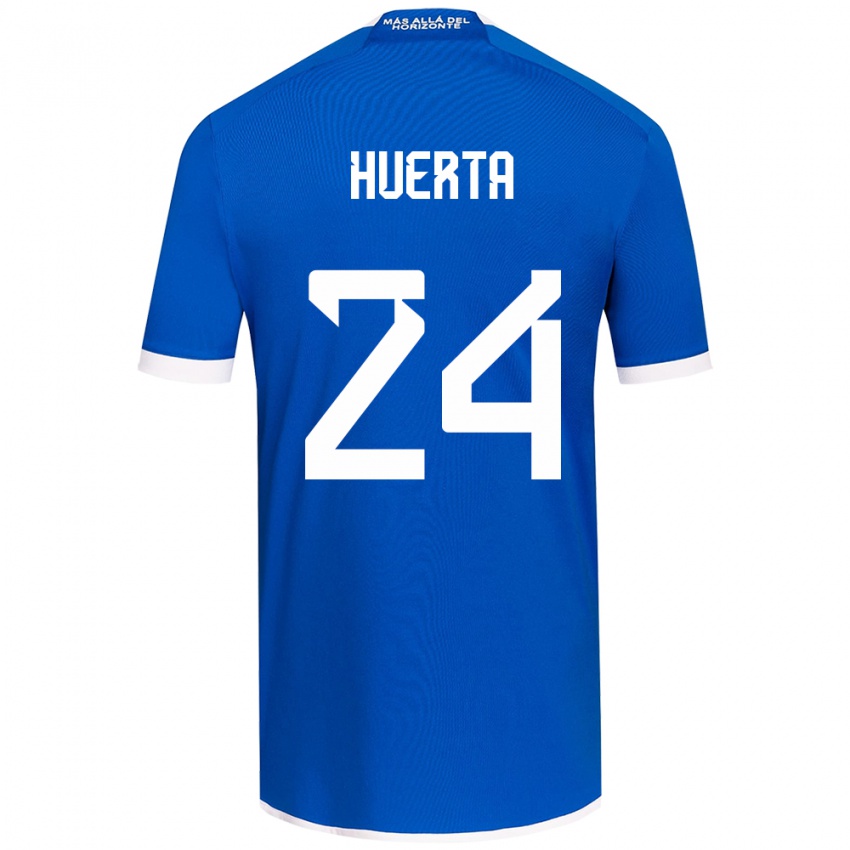 Kinder Renato Huerta #24 Blau Weiss Heimtrikot Trikot 2024/25 T-Shirt Schweiz