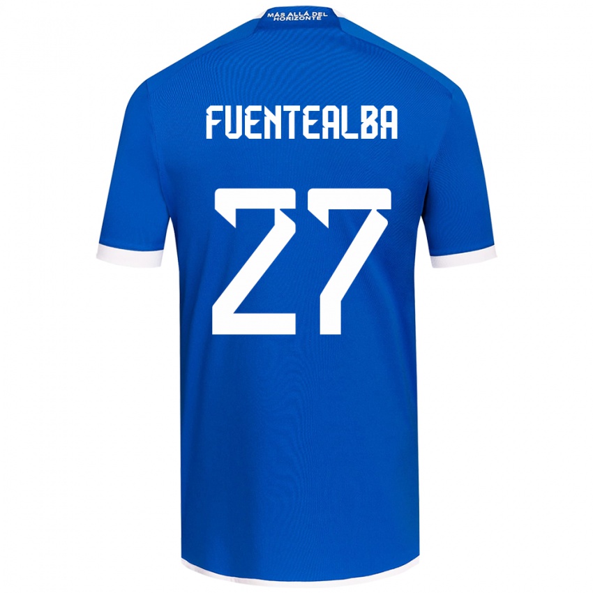 Kinder Jeison Fuentealba #27 Blau Weiss Heimtrikot Trikot 2024/25 T-Shirt Schweiz