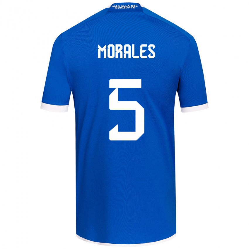 Kinder Mariana Morales #5 Blau Weiss Heimtrikot Trikot 2024/25 T-Shirt Schweiz