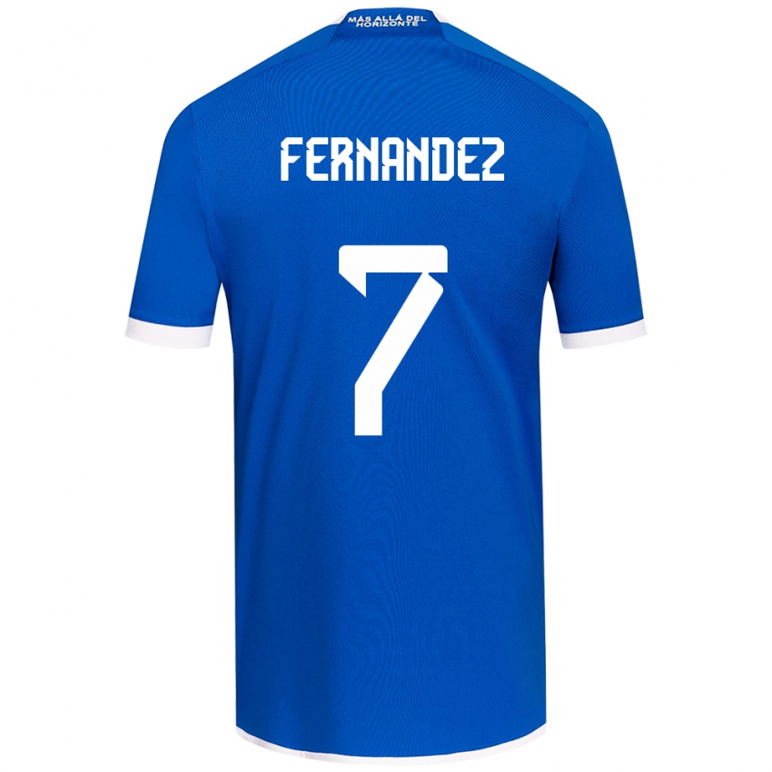 Enfant Maillot Rebeca Fernández #7 Bleu Blanc Tenues Domicile 2024/25 T-Shirt Suisse