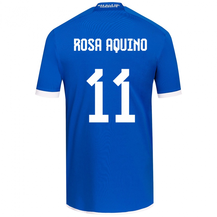 Kinder Rosa Aquino #11 Blau Weiss Heimtrikot Trikot 2024/25 T-Shirt Schweiz