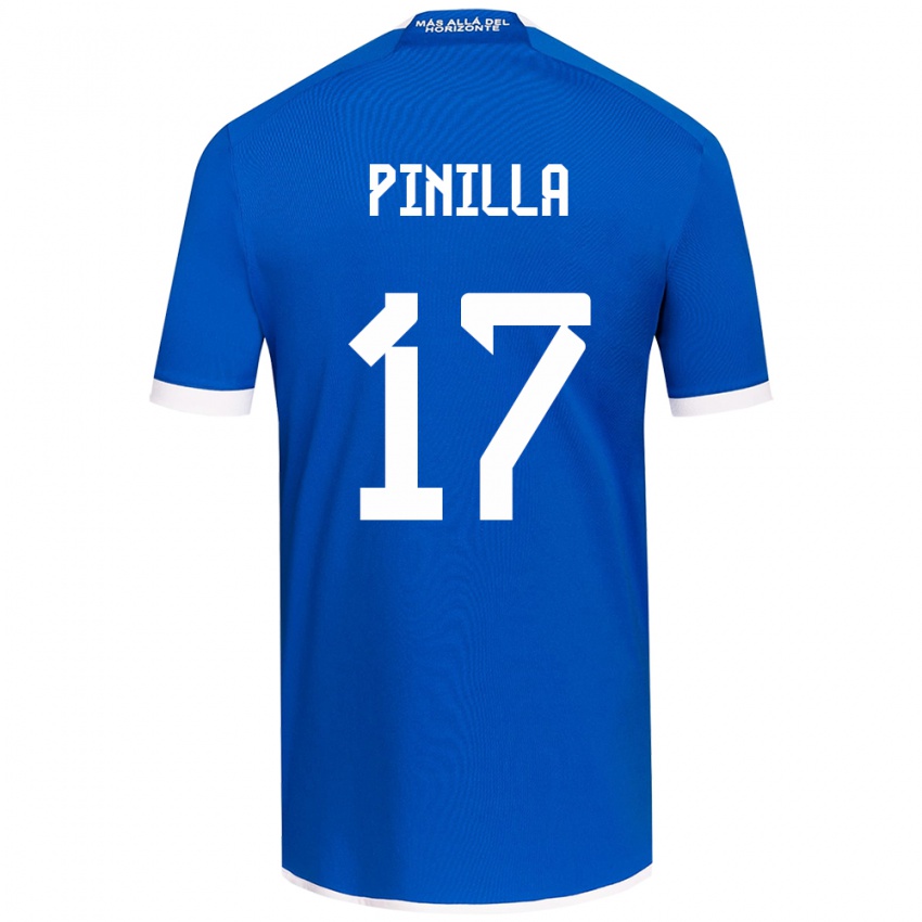 Kinder Fernanda Pinilla #17 Blau Weiss Heimtrikot Trikot 2024/25 T-Shirt Schweiz