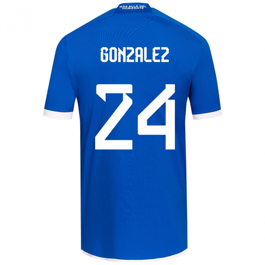 Kinder Emma González #24 Blau Weiss Heimtrikot Trikot 2024/25 T-Shirt Schweiz