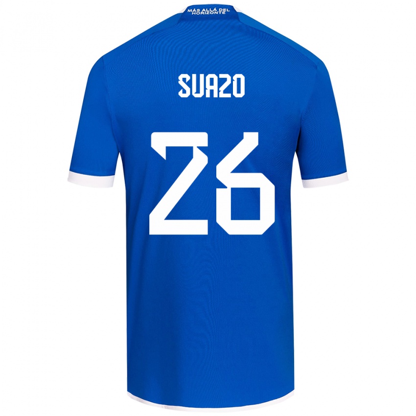 Kinder Gretzel Suazo #26 Blau Weiss Heimtrikot Trikot 2024/25 T-Shirt Schweiz