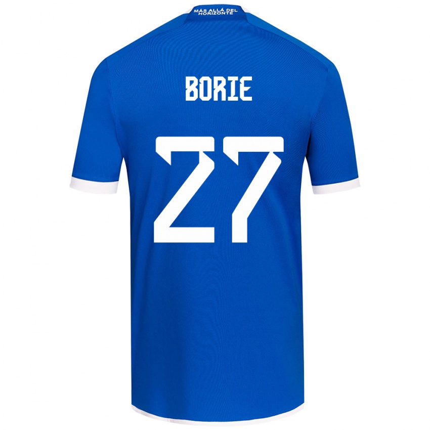 Kinder Emilie Borie #27 Blau Weiss Heimtrikot Trikot 2024/25 T-Shirt Schweiz