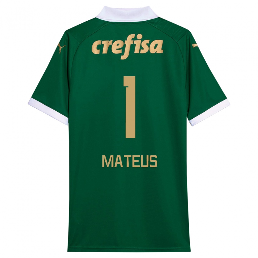 Kinder Mateus #1 Grün Weiß Heimtrikot Trikot 2024/25 T-Shirt Schweiz