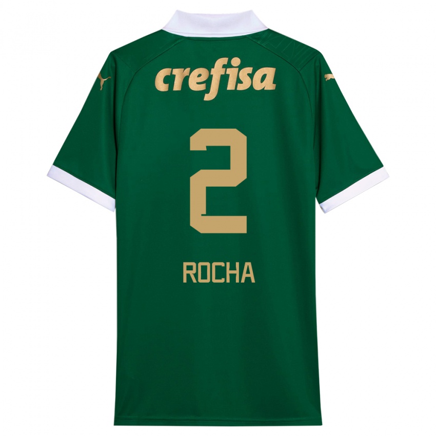 Kinder Marcos Rocha #2 Grün Weiß Heimtrikot Trikot 2024/25 T-Shirt Schweiz