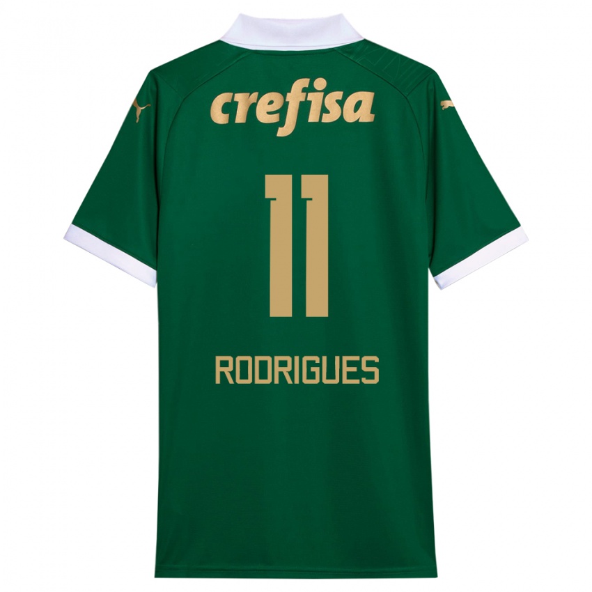 Kinder Bruno Rodrigues #11 Grün Weiß Heimtrikot Trikot 2024/25 T-Shirt Schweiz