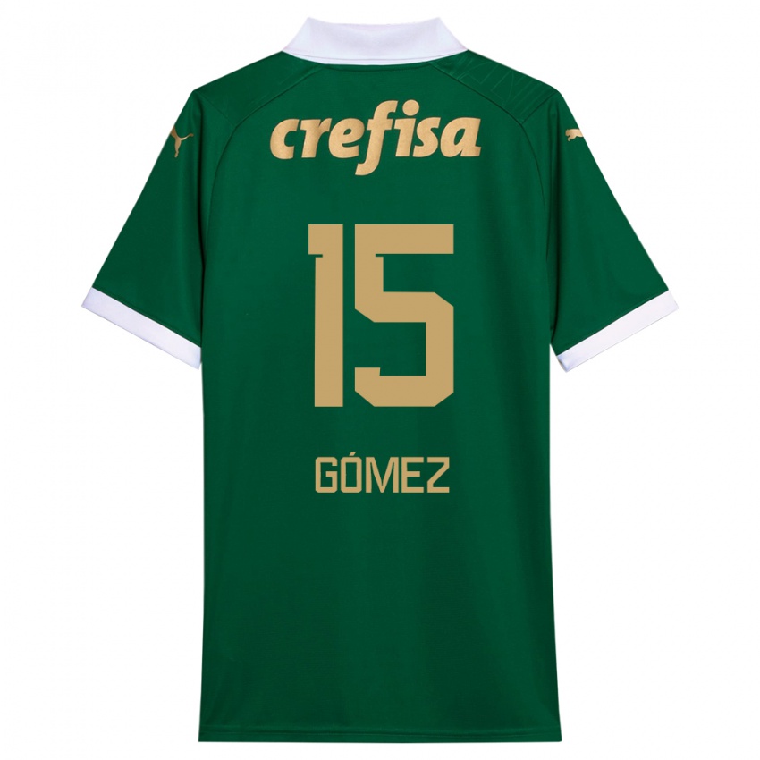 Kinder Gustavo Gomez #15 Grün Weiß Heimtrikot Trikot 2024/25 T-Shirt Schweiz