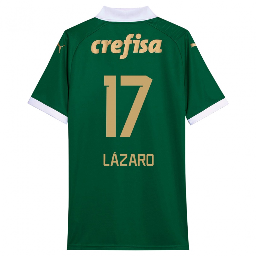 Kinder Lazaro #17 Grün Weiß Heimtrikot Trikot 2024/25 T-Shirt Schweiz