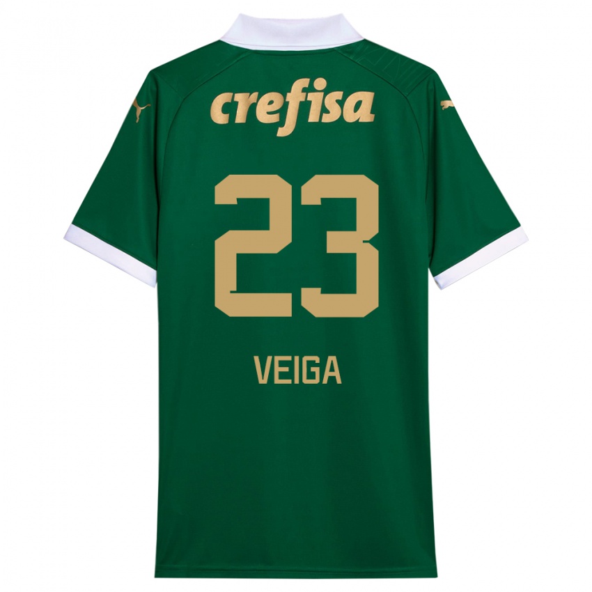 Kinder Raphael Veiga #23 Grün Weiß Heimtrikot Trikot 2024/25 T-Shirt Schweiz