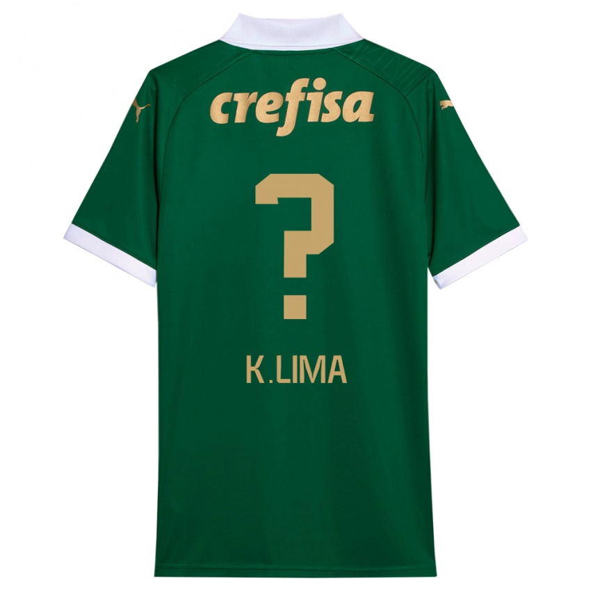 Kinder Kauan Lima #0 Grün Weiß Heimtrikot Trikot 2024/25 T-Shirt Schweiz