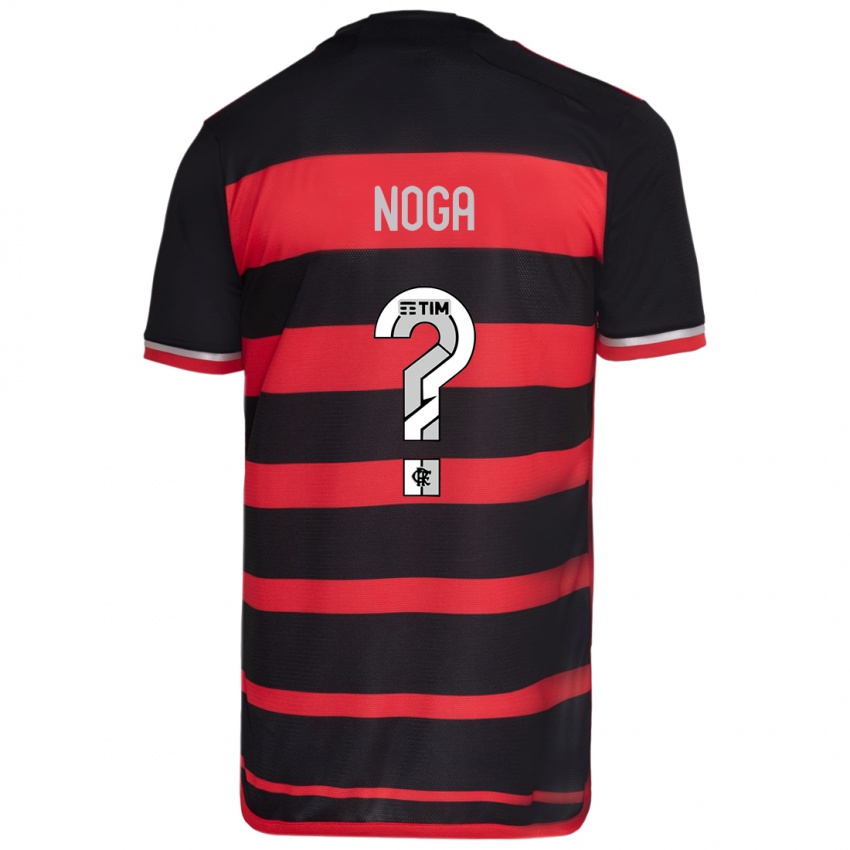 Kinder Gabriel Noga #0 Rot Schwarz Heimtrikot Trikot 2024/25 T-Shirt Schweiz