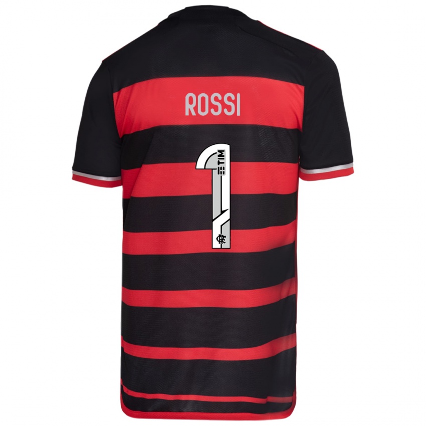 Kinder Agustin Rossi #1 Rot Schwarz Heimtrikot Trikot 2024/25 T-Shirt Schweiz