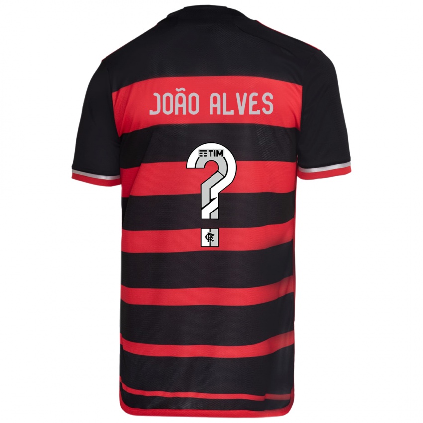 Kinder João Alves #0 Rot Schwarz Heimtrikot Trikot 2024/25 T-Shirt Schweiz