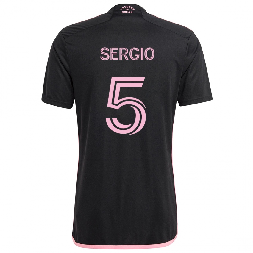 Kinder Sergio Busquets #5 Schwarz Auswärtstrikot Trikot 2024/25 T-Shirt Schweiz