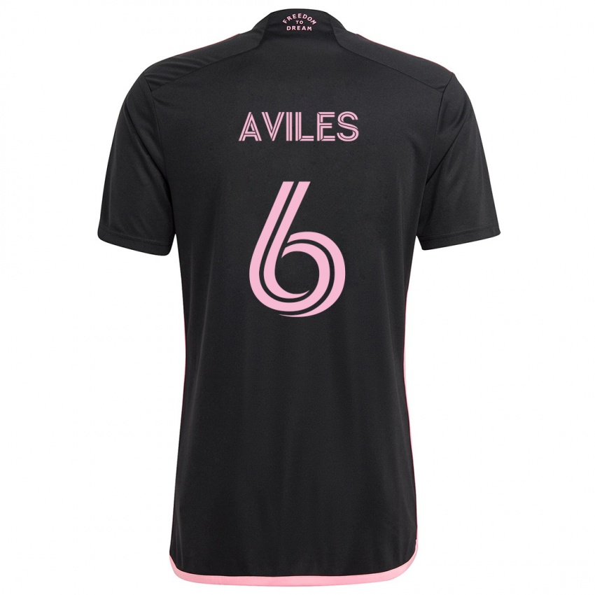 Kinder Tomás Avilés #6 Schwarz Auswärtstrikot Trikot 2024/25 T-Shirt Schweiz