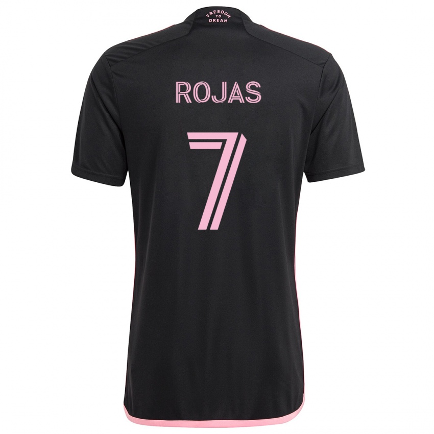 Kinder Matías Rojas #7 Schwarz Auswärtstrikot Trikot 2024/25 T-Shirt Schweiz