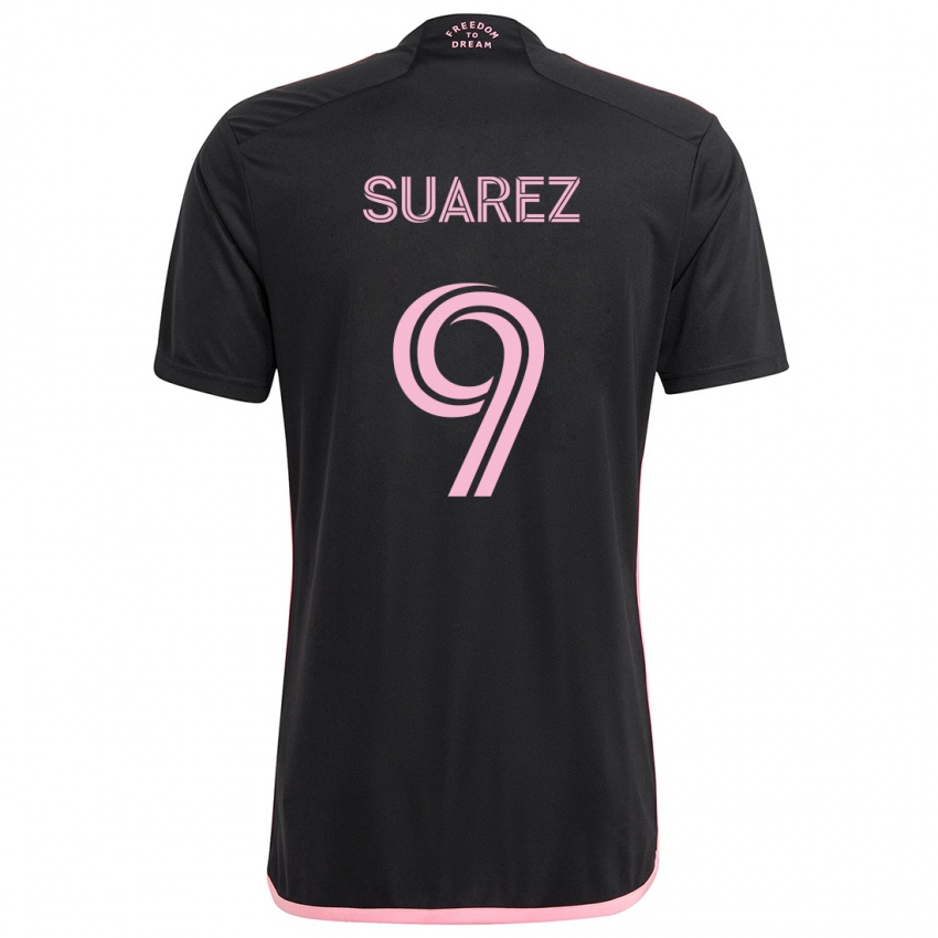 Kinder Luis Suárez #9 Schwarz Auswärtstrikot Trikot 2024/25 T-Shirt Schweiz