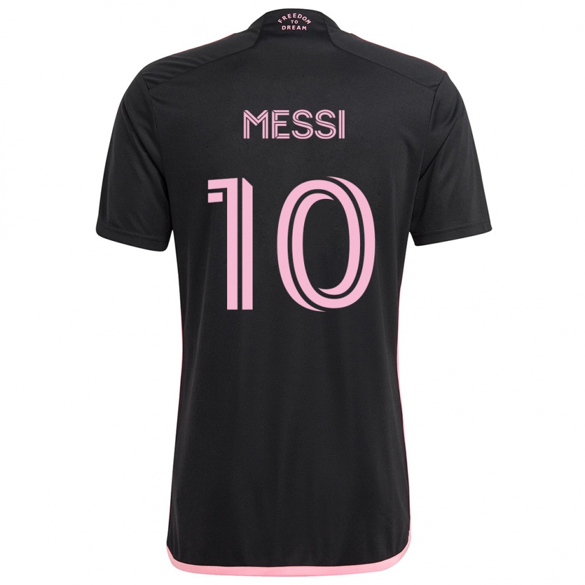 Kinder Lionel Messi #10 Schwarz Auswärtstrikot Trikot 2024/25 T-Shirt Schweiz