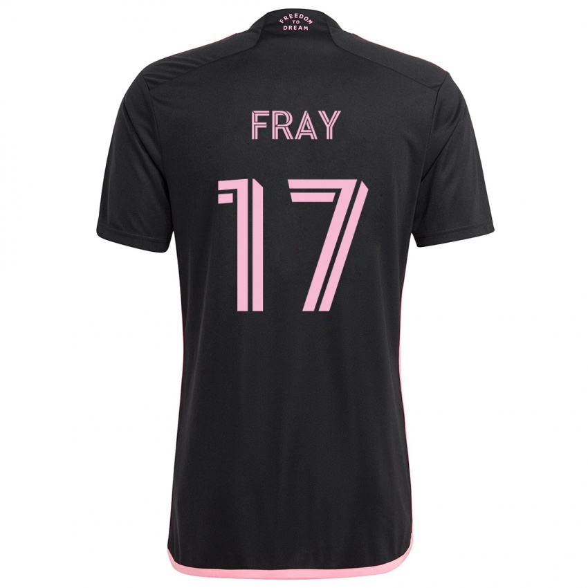 Kinder Ian Fray #17 Schwarz Auswärtstrikot Trikot 2024/25 T-Shirt Schweiz