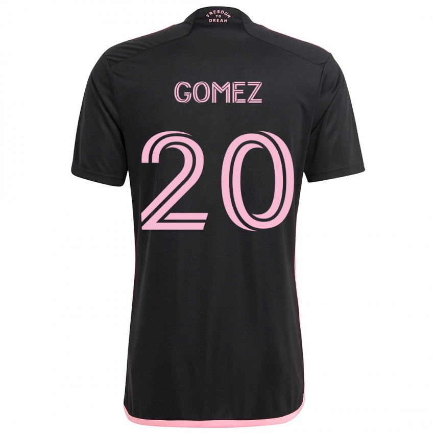 Kinder Diego Gómez #20 Schwarz Auswärtstrikot Trikot 2024/25 T-Shirt Schweiz