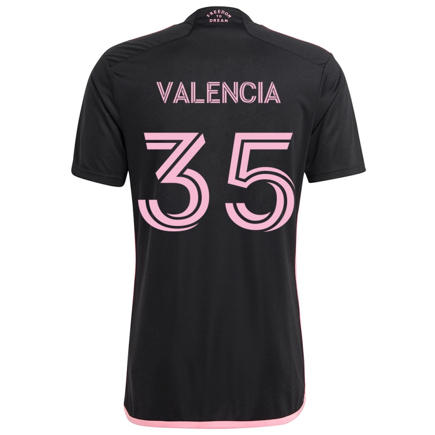 Kinder Felipe Valencia #35 Schwarz Auswärtstrikot Trikot 2024/25 T-Shirt Schweiz