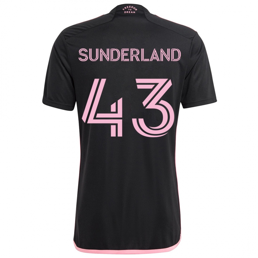 Kinder Lawson Sunderland #43 Schwarz Auswärtstrikot Trikot 2024/25 T-Shirt Schweiz