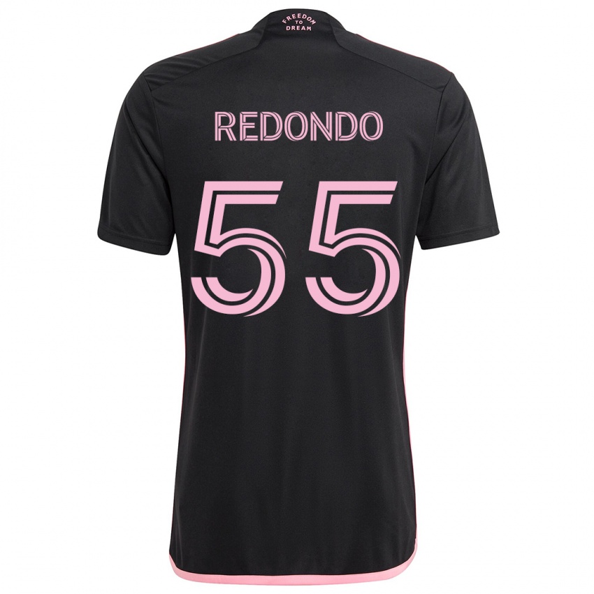 Kinder Federico Redondo #55 Schwarz Auswärtstrikot Trikot 2024/25 T-Shirt Schweiz