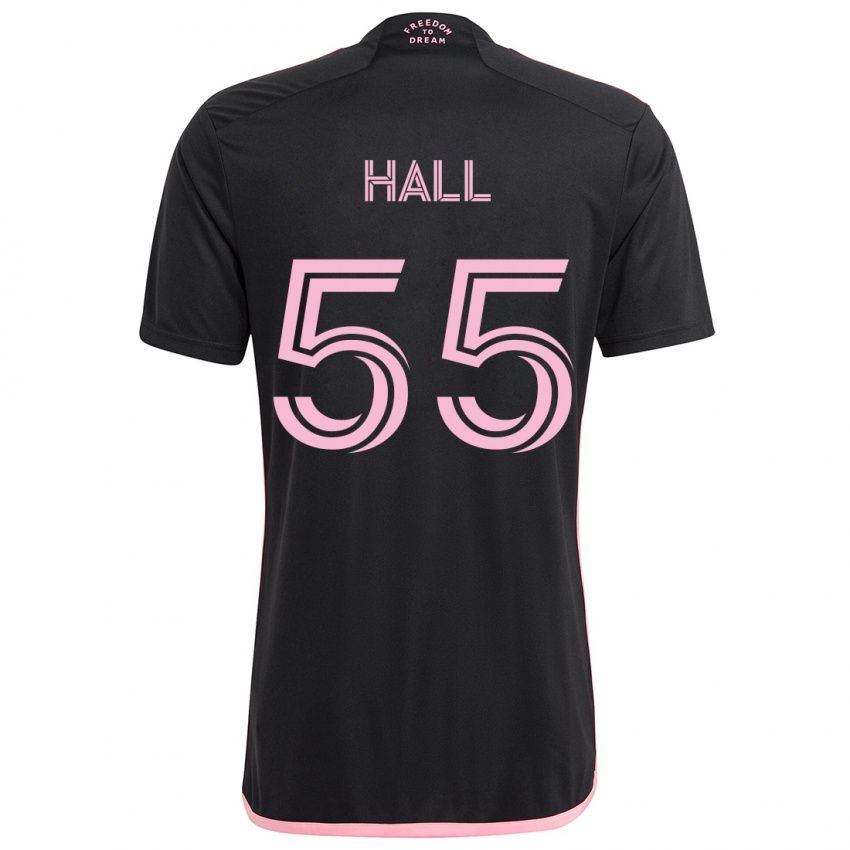 Kinder Tyler Hall #55 Schwarz Auswärtstrikot Trikot 2024/25 T-Shirt Schweiz