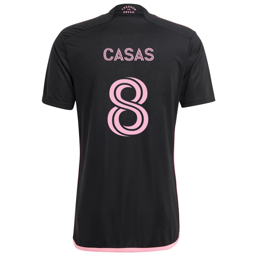 Kinder Pep Casas #8 Schwarz Auswärtstrikot Trikot 2024/25 T-Shirt Schweiz