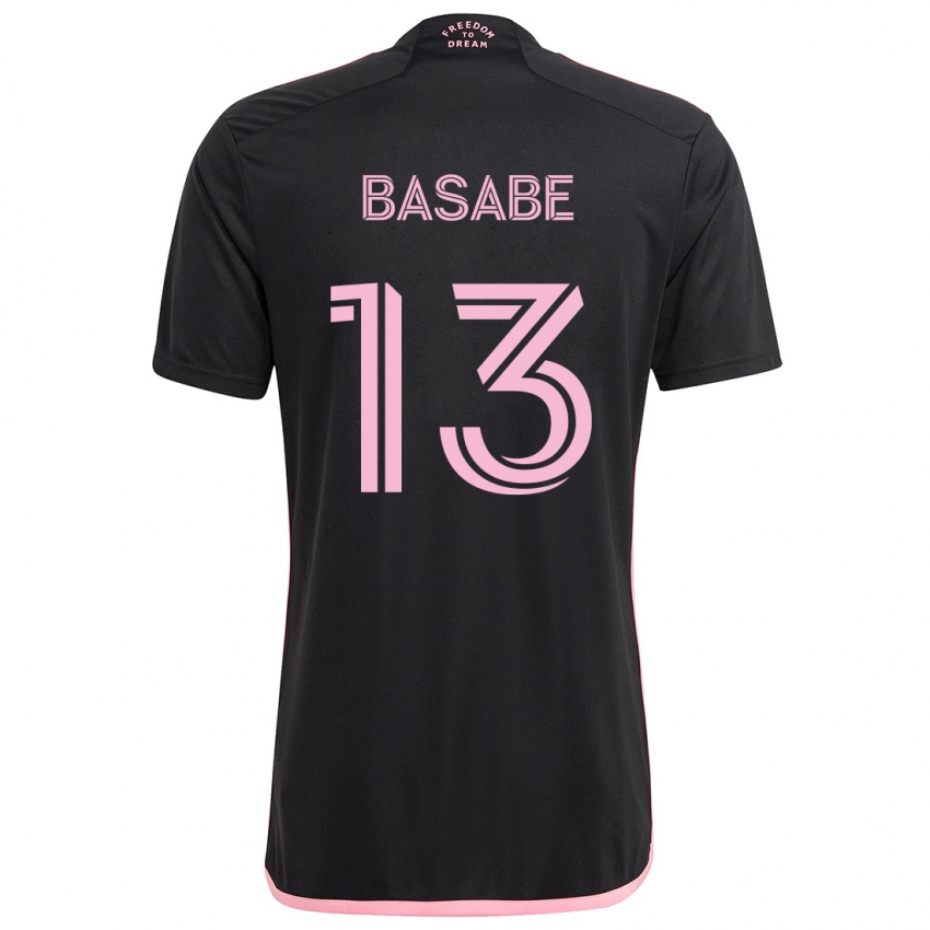 Kinder Samuel Basabe #13 Schwarz Auswärtstrikot Trikot 2024/25 T-Shirt Schweiz