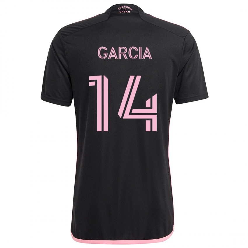 Kinder Santiago Garcia #14 Schwarz Auswärtstrikot Trikot 2024/25 T-Shirt Schweiz