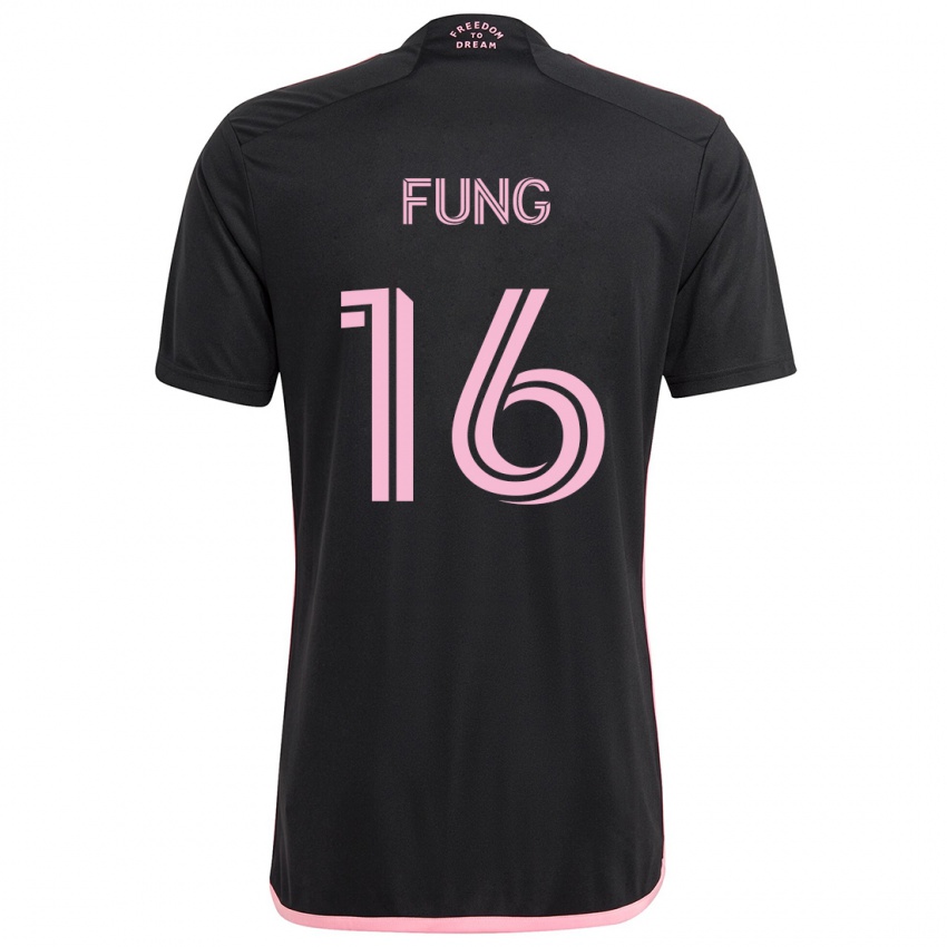 Kinder Victor Fung #16 Schwarz Auswärtstrikot Trikot 2024/25 T-Shirt Schweiz