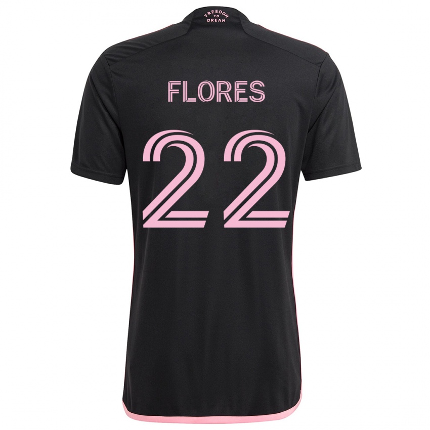 Kinder Alejandro Flores #22 Schwarz Auswärtstrikot Trikot 2024/25 T-Shirt Schweiz