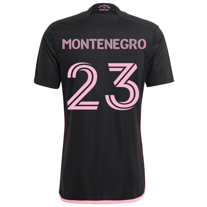 Kinder Ricardo Montenegro #23 Schwarz Auswärtstrikot Trikot 2024/25 T-Shirt Schweiz