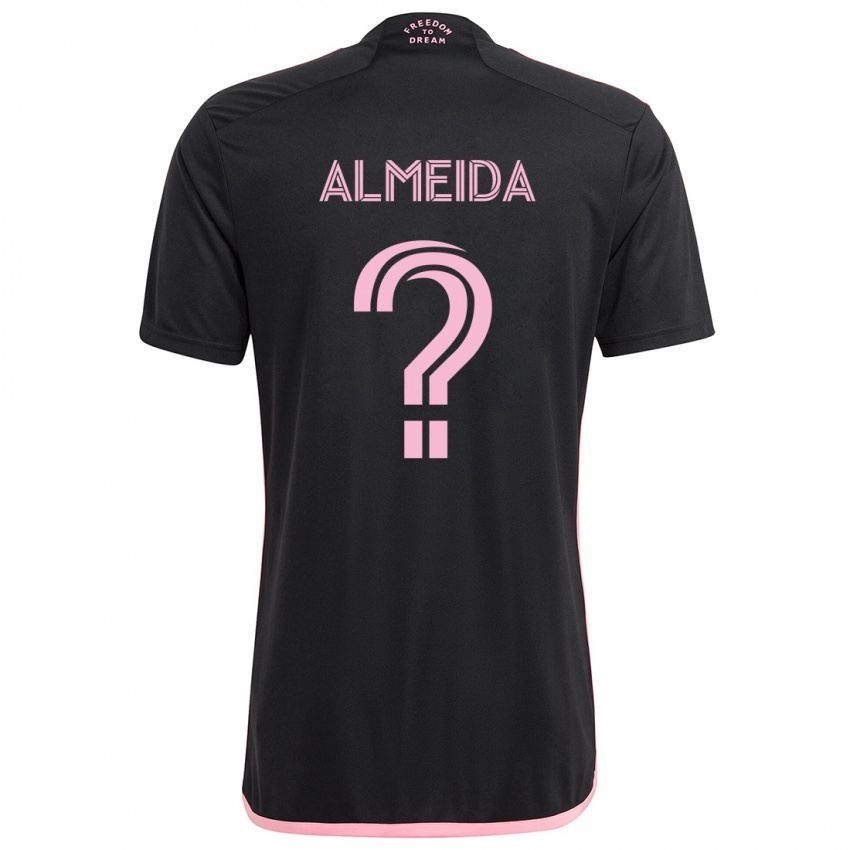 Kinder Nicholas Almeida #0 Schwarz Auswärtstrikot Trikot 2024/25 T-Shirt Schweiz