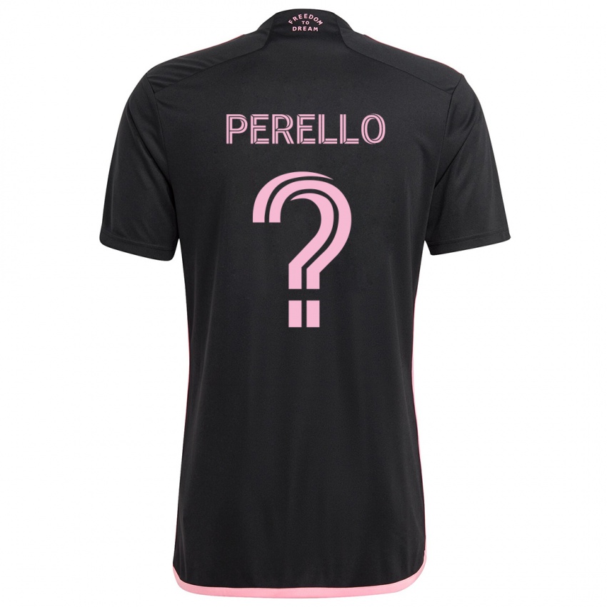 Kinder Sergio Perello #0 Schwarz Auswärtstrikot Trikot 2024/25 T-Shirt Schweiz