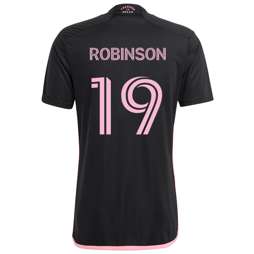 Kinder Robbie Robinson #19 Schwarz Auswärtstrikot Trikot 2024/25 T-Shirt Schweiz