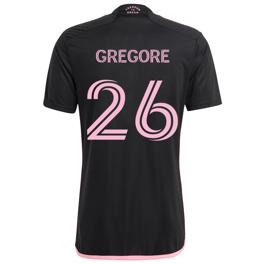 Kinder Gregore #26 Schwarz Auswärtstrikot Trikot 2024/25 T-Shirt Schweiz