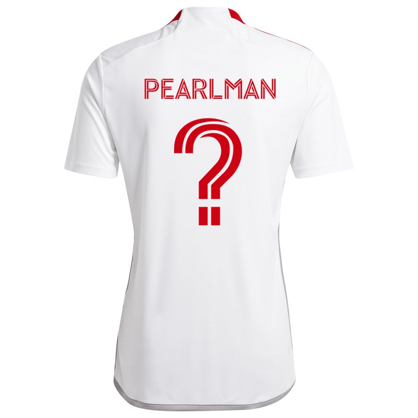 Kinder Adam Pearlman #0 Weiß Rot Auswärtstrikot Trikot 2024/25 T-Shirt Schweiz