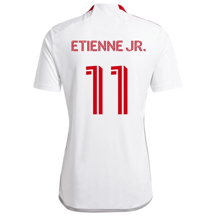 Kinder Derrick Etienne Jr. #11 Weiß Rot Auswärtstrikot Trikot 2024/25 T-Shirt Schweiz